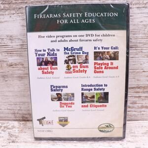 Firearms Safety Education All Ages National Shooting Foundation DVD NEW Sealed